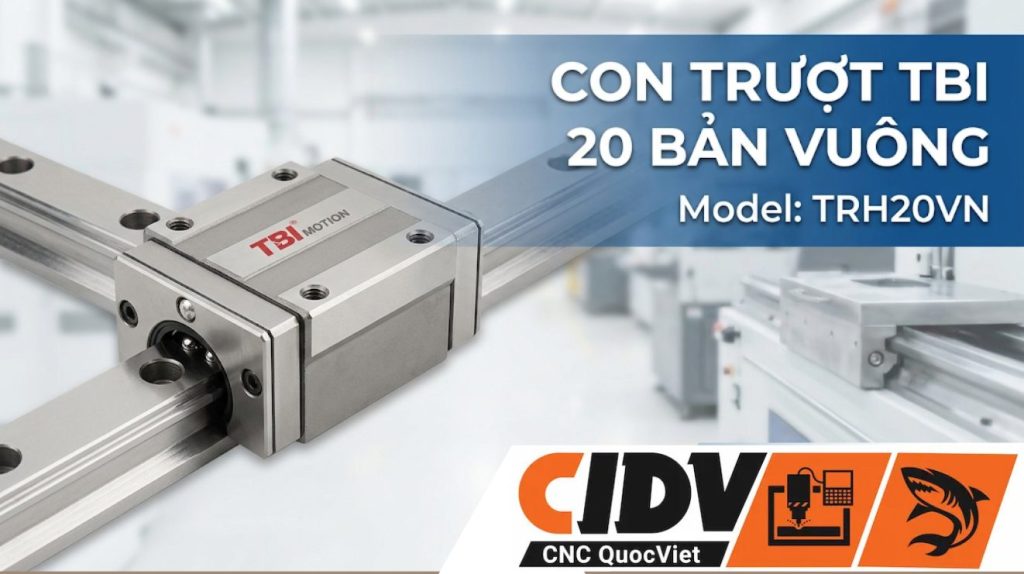 Con trượt TBI 20 Bản Vuông