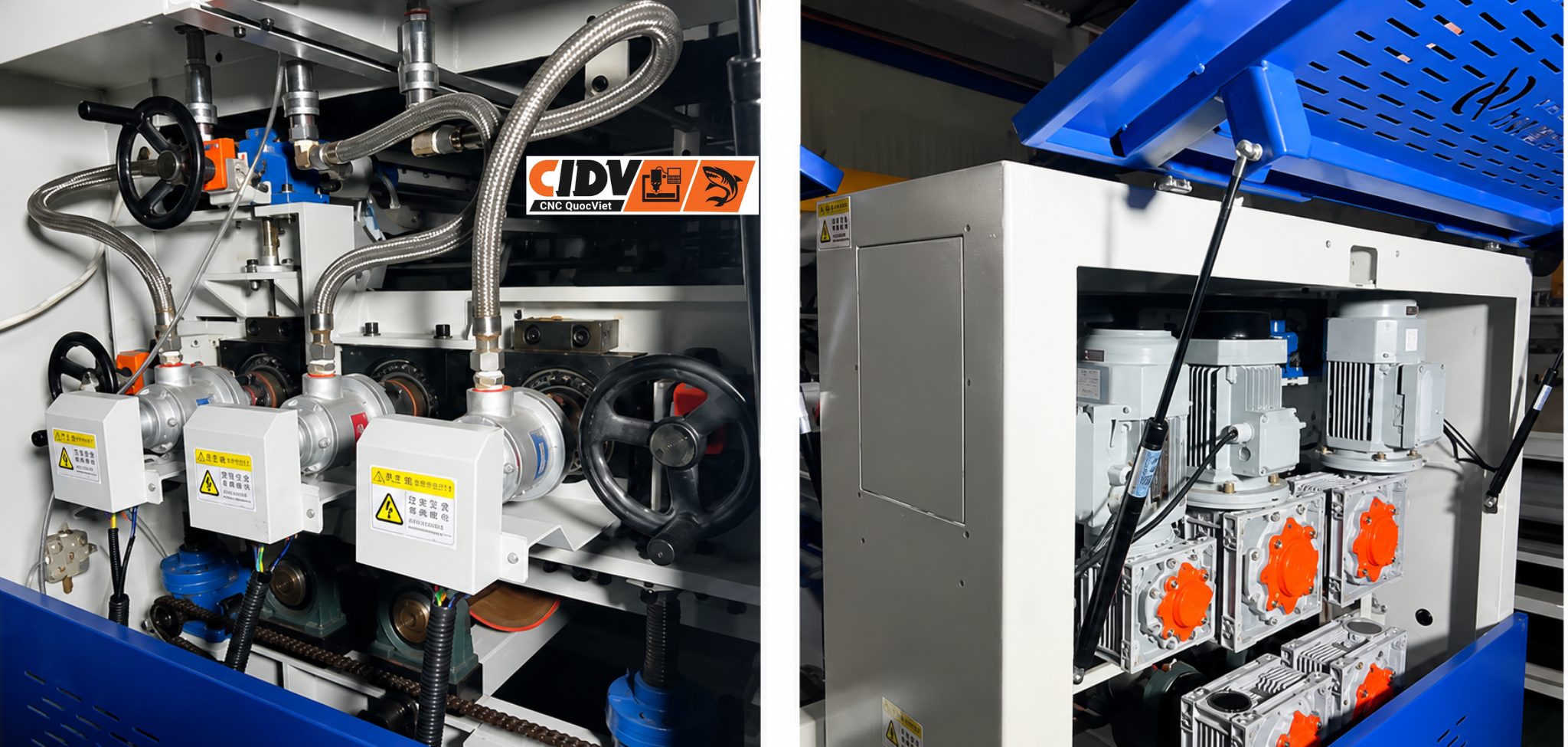 Cụm gia nhiệt và điều khiển của máy cán phủ PUR GXY-PUR-1400A