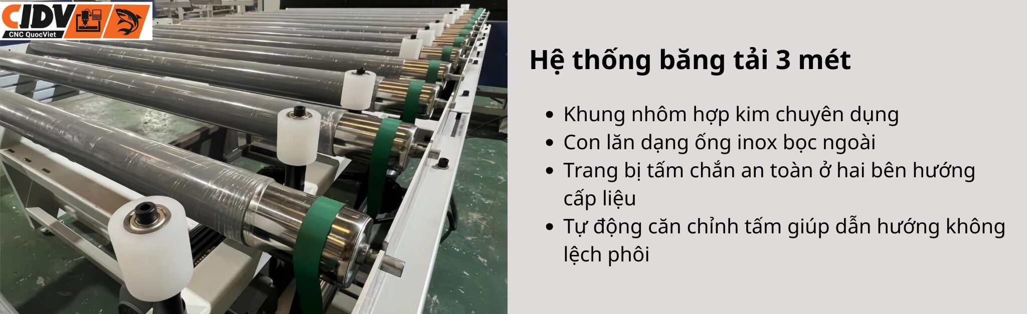 Hệ thống băng tải 3 mét của dây chuyền cán phủ PUR GXY-PUR-1400A