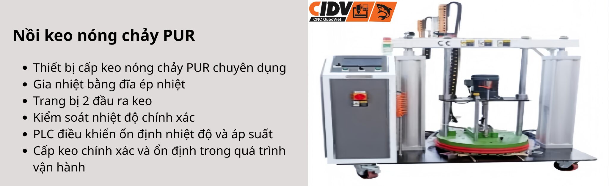 Nồi keo PUR nóng chảy dùng cho dây chuyền cán phủ GXY-PUR-1400C