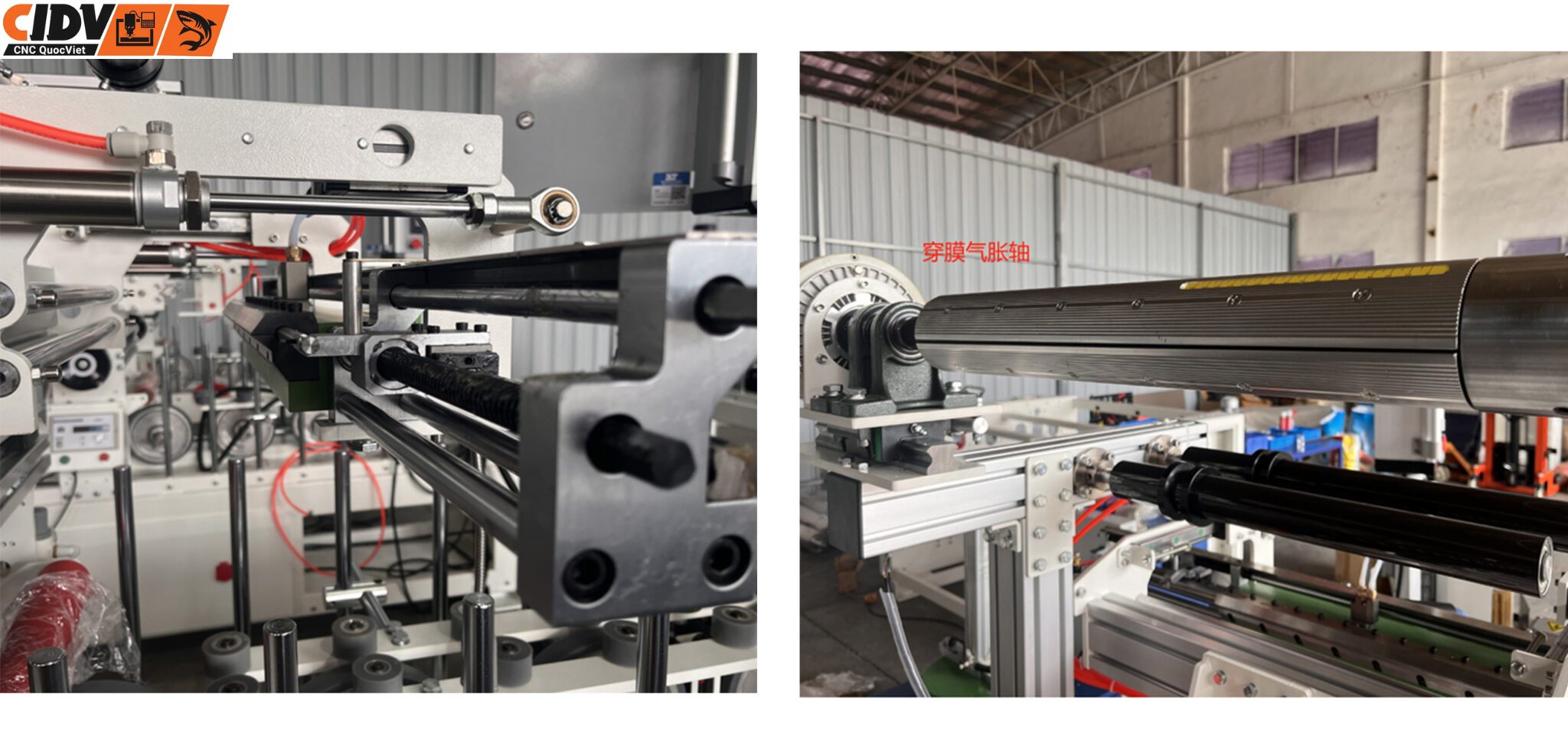 Trục ép phủ film PVC máy bọc khuôn bao