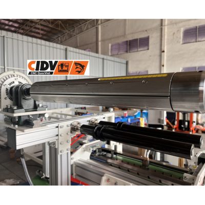 Trục ép phủ film PVC máy bọc profile PUR GXY-FE-300-450