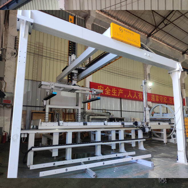 Hệ thống xếp dỡ và lật tấm tự động của máy cán phủ keo PUR GXY-PUR-1400B