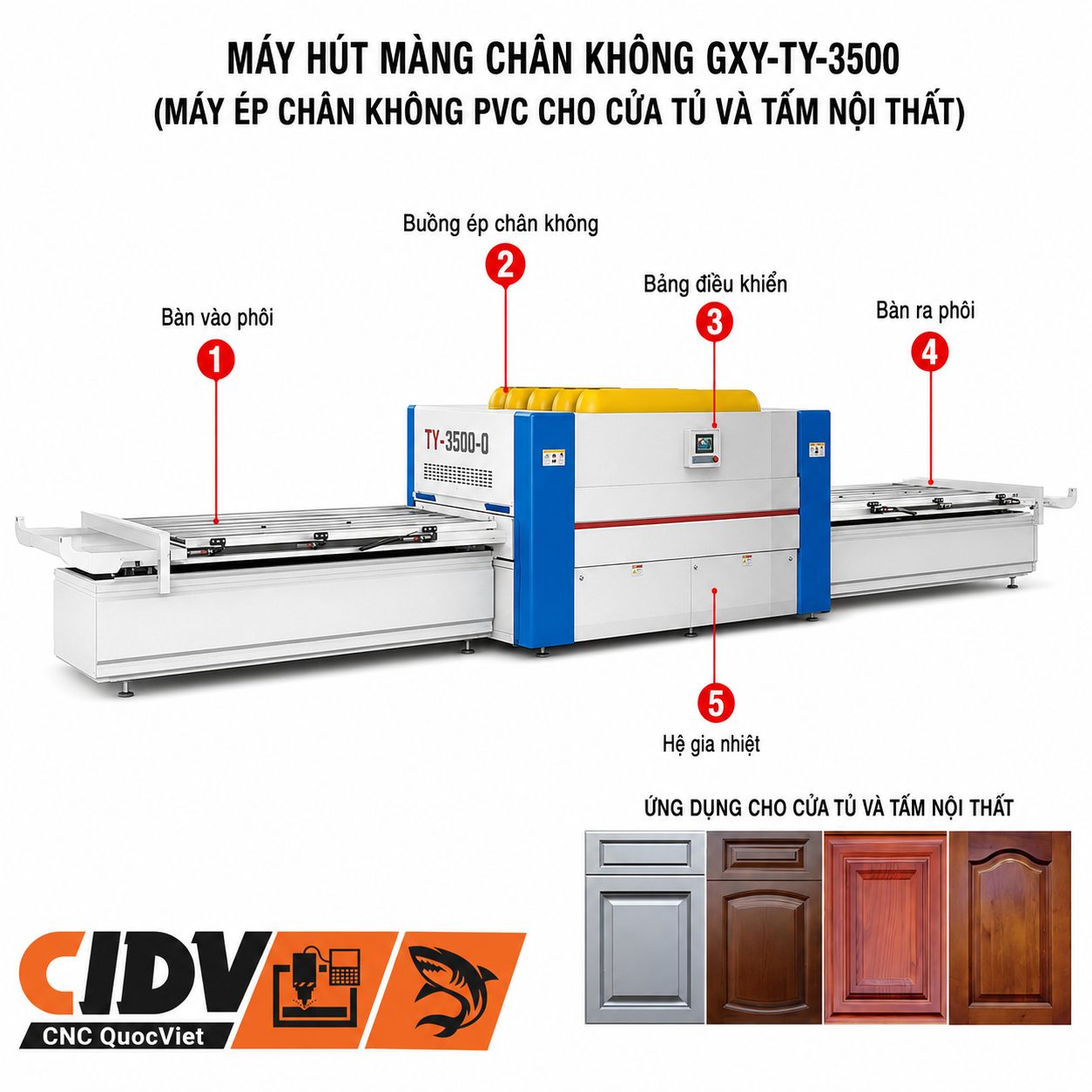 GXY-TY-3500 - Máy hút màng chân không